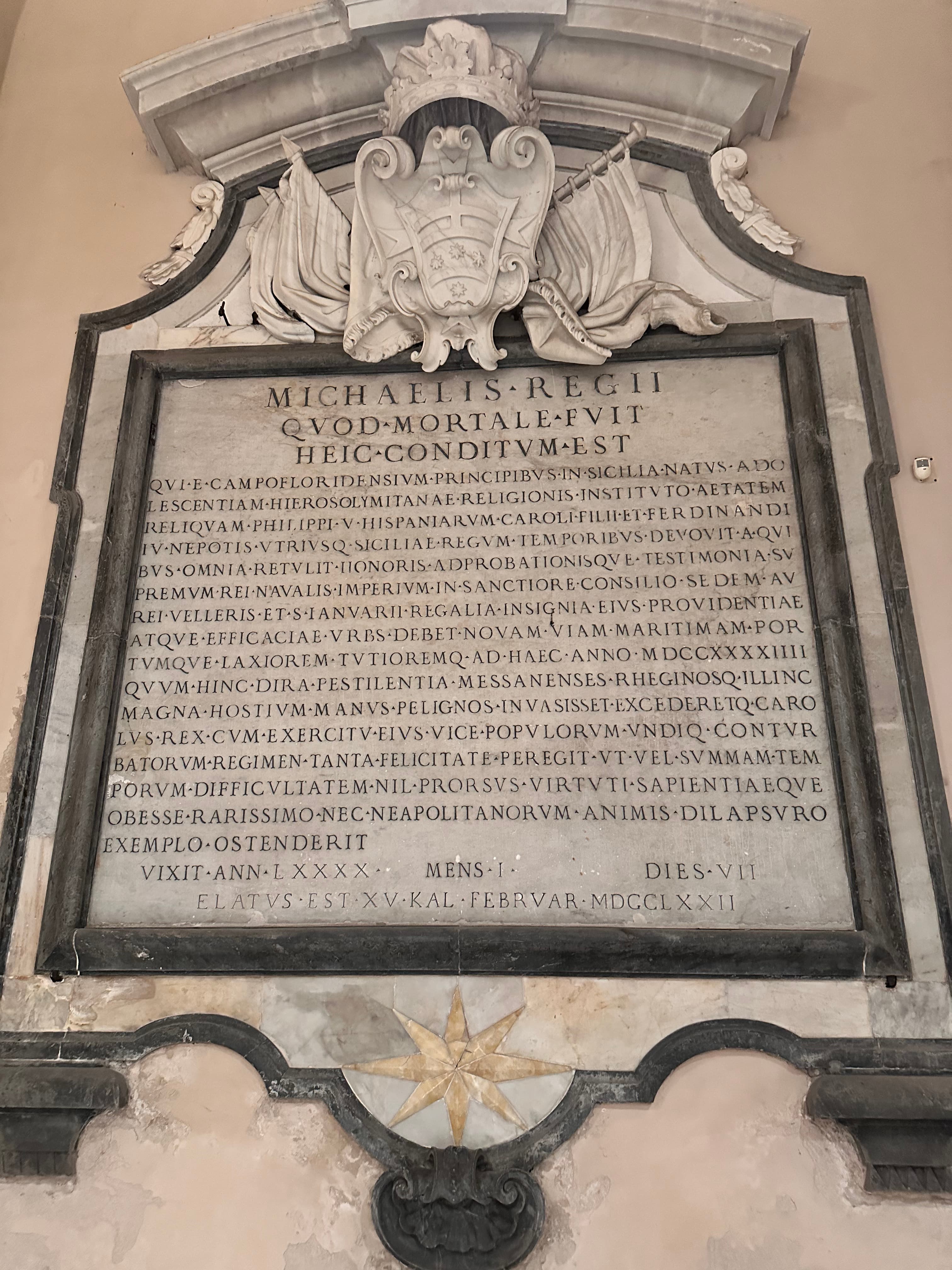 San Giovanni a mare — tabella e iscrizione